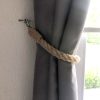 Modern Walnut Pipe Hook, 60 cm x 2 cm x 2 cm | 100% Rope, Wall-Mountable | Rustic & Humorous Design for Stylish Home Décor