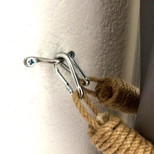 Modern Walnut Pipe Hook, 60 cm x 2 cm x 2 cm | 100% Rope, Wall-Mountable | Rustic & Humorous Design for Stylish Home Décor