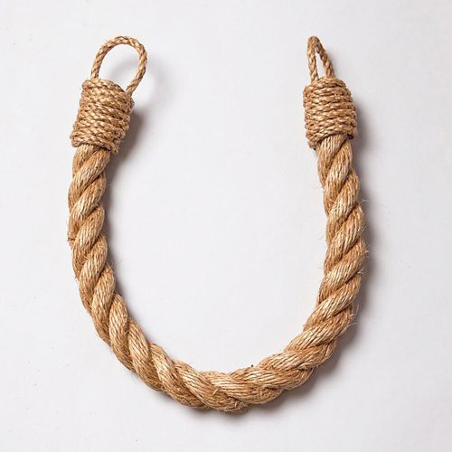 Modern Walnut Pipe Hook, 60 cm x 2 cm x 2 cm | 100% Rope, Wall-Mountable | Rustic & Humorous Design for Stylish Home Décor