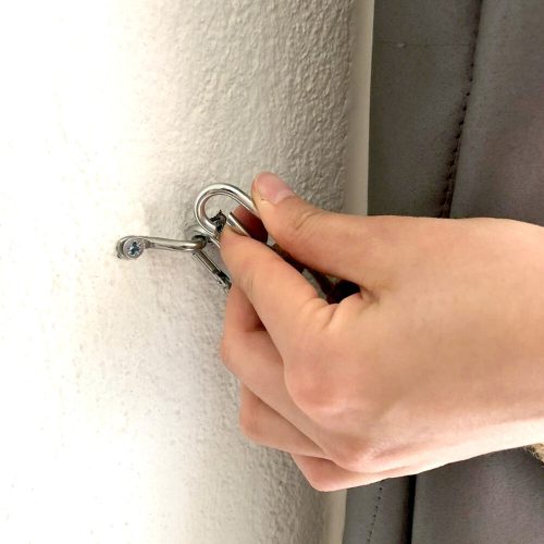 Modern Walnut Pipe Hook, 60 cm x 2 cm x 2 cm | 100% Rope, Wall-Mountable | Rustic & Humorous Design for Stylish Home Décor