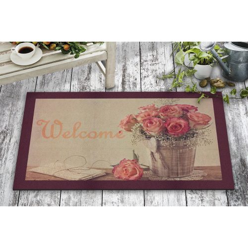 Durable PVC Doormat, 45 x 70 cm | 50% Nonwoven Felt & 50% PVC | Ideal for Indoor/Outdoor Use, Stylish & Functional Entryway Solution