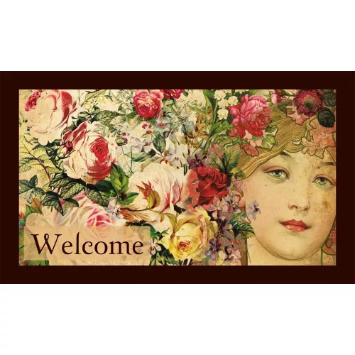 Durable PVC Doormat, 45 x 70 cm | 50% Nonwoven Felt & 50% PVC | Ideal for Indoor/Outdoor Use, Stylish & Functional Entryway Solution