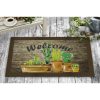 Durable PVC Doormat, 45 x 70 cm | 50% Nonwoven Felt & 50% PVC | Ideal for Indoor/Outdoor Use, Stylish & Functional Entryway Solution