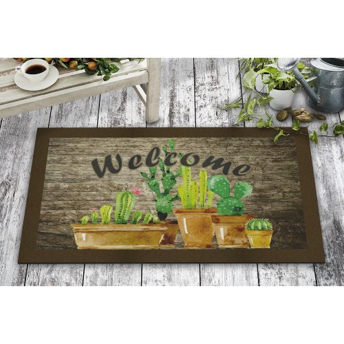 Durable PVC Doormat, 45 x 70 cm | 50% Nonwoven Felt & 50% PVC | Ideal for Indoor/Outdoor Use, Stylish & Functional Entryway Solution