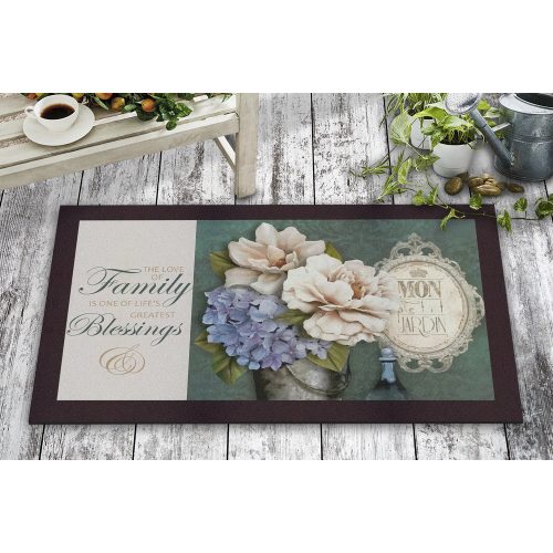 Durable PVC Doormat, 45 x 70 cm | 50% Nonwoven Felt & 50% PVC | Ideal for Indoor/Outdoor Use, Stylish & Functional Entryway Solution