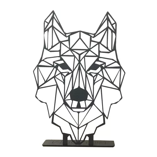 Stylish Black Decorative Object, 20 x 30 cm | 100% Metal (2 mm Thickness) | Wall-Mountable Design for Modern Home Decor & Art Display