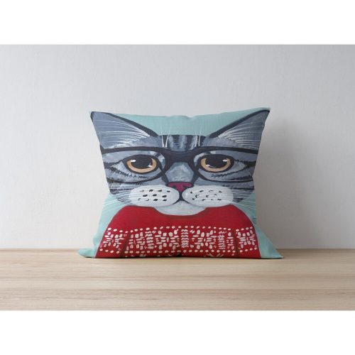 Stylish Cushion Cover, 43 x 43 cm, 50% Polyester & 50% Cotton | Digital Print, Machine Washable at 30°C | Perfect for Home Decor & Comfort