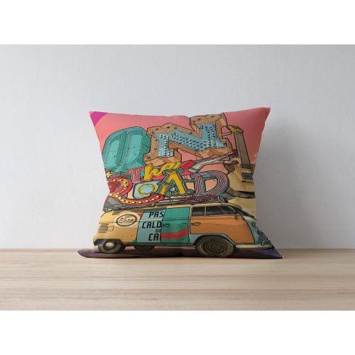 Stylish Cushion Cover, 43 x 43 cm, 50% Polyester & 50% Cotton | Digital Print, Machine Washable at 30°C | Perfect for Home Decor & Comfort