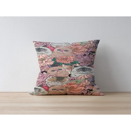 Stylish Cushion Cover, 43 x 43 cm, 50% Polyester & 50% Cotton | Digital Print, Machine Washable at 30°C | Perfect for Home Decor & Comfort