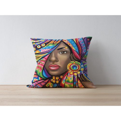 Stylish Cushion Cover, 43 x 43 cm, 50% Polyester & 50% Cotton | Digital Print, Machine Washable at 30°C | Perfect for Home Decor & Comfort
