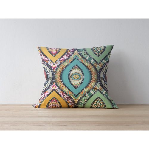 Stylish Cushion Cover, 43 x 43 cm, 50% Polyester & 50% Cotton | Digital Print, Machine Washable at 30°C | Perfect for Home Decor & Comfort