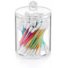 Transparent Acrylic Make-Up Organizer Set (3 Pieces) | 9x9x6 cm, 6x6x17 cm, 10x9x7 cm | Stylish & Functional Storage for Cosmetics & Accessories