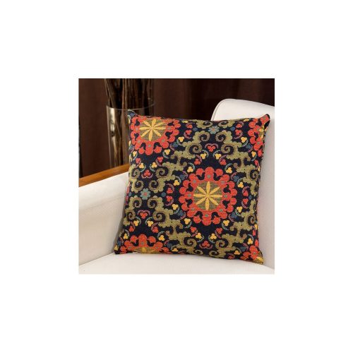 Dark Blue Cushion (15 x 45 x 15 cm), 100% Polycotton, Machine Washable at 30°C, Removable Cover, Soft Fiber Filling | Perfect for Home Decor & Comfort