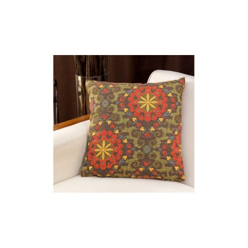 Premium Brown Cushion, 15 x 45 x 15 cm | 100% Polycotton, Machine Washable at 30°C | Soft Fiber Filling & Removable Cover for Comfort & Style