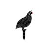 Decorative Garden Metal Accessory Set (5 Pieces), Black, Various Sizes | 100% Metal, Thickness: 1.2 mm | Stylish & Durable Garden Décor for Any Outdoor Space
