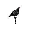 Decorative Garden Metal Accessory Set (5 Pieces), Black, Various Sizes | 100% Metal, Thickness: 1.2 mm | Stylish & Durable Garden Décor for Any Outdoor Space