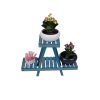 Special Design Wooden Jardiniere, Blue Color, 50 x 70 x 24 cm | Durable Wooden Body | Perfect for Indoor & Outdoor Plant Display, Stylish & Functional