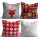Premium Cushion Set (4 Pieces), 43 x 43 cm, 50% Cotton/50% Polyester | Digital Print, Machine Washable at 30°C | Stylish Comfort for Home Decor