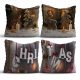 Premium Cushion Set (4 Pieces), 43 x 43 cm, 50% Cotton/50% Polyester | Digital Print, Machine Washable at 30°C | Stylish Comfort for Home Decor