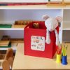 Stylish Red Felt Basket, 30 x 30 x 33 cm | 100% Felt Material | Perfect for Organizing Home, Office & Kids' Rooms | Durable & Chic Storage Solution