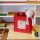 Stylish Red Felt Basket, 30 x 30 x 33 cm | 100% Felt Material | Perfect for Organizing Home, Office & Kids' Rooms | Durable & Chic Storage Solution