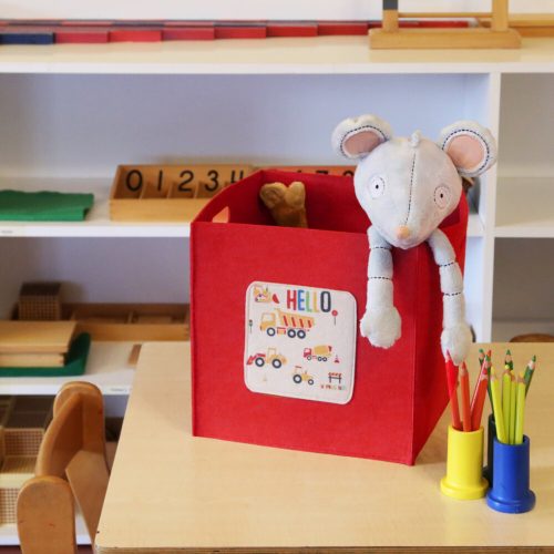 Stylish Red Felt Basket, 30 x 30 x 33 cm | 100% Felt Material | Perfect for Organizing Home, Office & Kids' Rooms | Durable & Chic Storage Solution