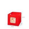 Stylish Red Felt Basket, 30 x 30 x 33 cm | 100% Felt Material | Perfect for Organizing Home, Office & Kids' Rooms | Durable & Chic Storage Solution