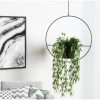 Stylish Black Metal Jardiniere, 25 x 25 x 25 cm | 100% Durable Metal | Perfect for Indoor & Outdoor Plants, Elegant Design for Home Décor