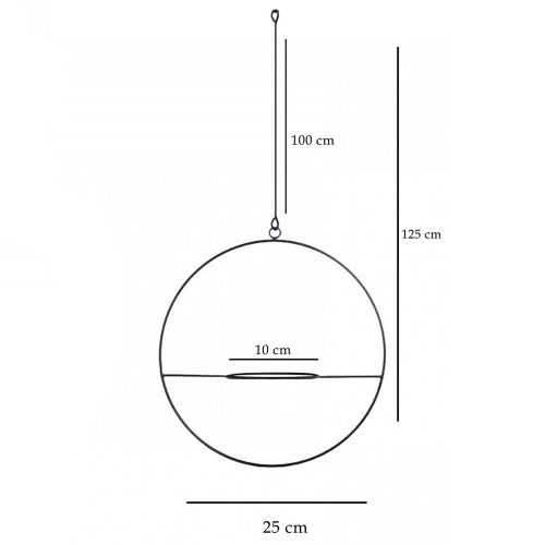 Stylish Black Metal Jardiniere, 25 x 25 x 25 cm | 100% Durable Metal | Perfect for Indoor & Outdoor Plants, Elegant Design for Home Décor