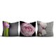 Soft & Stylish Cushion Set (3 Pieces), 43 x 43 cm | 50% Cotton/50% Polyester, Silicone Filling | Machine Washable at 30°C, Ironable, Digital Print