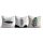 Soft & Stylish Cushion Set (3 Pieces), 43 x 43 cm | 50% Cotton/50% Polyester, Silicone Filling | Machine Washable at 30°C, Ironable, Digital Print