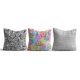 Stylish Cushion Cover Set (3 Pieces), 43 x 43 cm | 50% Cotton & 50% Polyester, Machine Washable at 30°C, Ironable, Digital Print | Perfect for Home Decor