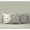 Stylish Cushion Cover Set (3 Pieces), 43 x 43 cm | 50% Cotton & 50% Polyester, Machine Washable at 30°C, Ironable, Digital Print | Perfect for Home Decor