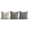 Stylish Cushion Cover Set (3 Pieces), 43 x 43 cm | 50% Cotton & 50% Polyester, Machine Washable at 30°C, Ironable, Digital Print | Perfect for Home Decor