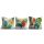 Stylish Cushion Cover Set (3 Pieces), 43 x 43 cm | 50% Cotton & 50% Polyester, Machine Washable at 30°C, Ironable, Digital Print | Perfect for Home Decor