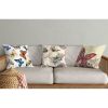 Stylish Cushion Cover Set (3 Pieces), 43 x 43 cm | 50% Cotton & 50% Polyester, Machine Washable at 30°C, Ironable, Digital Print | Perfect for Home Decor