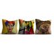 Stylish Cushion Cover Set (3 Pieces), 43 x 43 cm | 50% Cotton & 50% Polyester, Machine Washable at 30°C, Ironable, Digital Print | Perfect for Home Decor