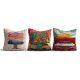 Stylish Cushion Cover Set (3 Pieces), 43 x 43 cm | 50% Cotton & 50% Polyester, Machine Washable at 30°C, Ironable, Digital Print | Perfect for Home Decor
