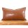 Stylish Camel Faux Leather Cushion, 58 x 33 cm | 100% Fiber Filling, Laminated & Felted Backside | Perfect for Home Decor & Comfort