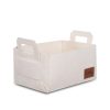 Stylish Cream Felt Basket, 30 x 20 x 15 cm | 100% Soft Felt Material | Perfect for Organizing Home, Office & Nursery | Chic & Functional Storage Solution