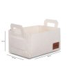 Stylish Cream Felt Basket, 30 x 20 x 15 cm | 100% Soft Felt Material | Perfect for Organizing Home, Office & Nursery | Chic & Functional Storage Solution
