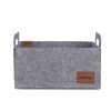 Stylish Grey Felt Basket, 30 x 20 x 15 cm | 100% Durable Felt | Perfect for Organizing Home, Office & Storage Solutions | Chic & Functional Design