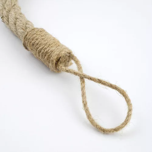 Bohemian Wicker Doorstop, 45 x 2 x 2 cm | 100% Linen, Rustic & Humorous Design | Perfect for Home Decor & Functional Use