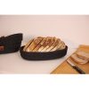 Handmade Cotton Bread Basket Set (3 Pieces), Black Jute Rope, 12 x 22 x 5 cm | Stylish & Functional Storage for Kitchen & Dining | Perfect for Bread & More