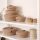 Handmade Cotton Basket Set (6 Pieces) - 100% Cotton Jute Rope, Beige | 2 Small (15x15x7 cm), 2 Medium (20x20x9 cm), 2 Large (25x25x11 cm) | Stylish Storage Solution