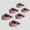 Handmade Cotton Basket Set (6 Pieces) - 100% Cotton Jute Rope, Beige | 2 Small (15x15x7 cm), 2 Medium (20x20x9 cm), 2 Large (25x25x11 cm) | Stylish Storage Solution