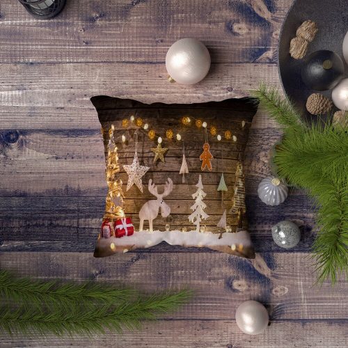 Soft & Stylish Cushion (43 x 43 cm), 50% Cotton/50% Polyester, Machine Washable at 30°C, Ironable, Silicone Filling, Lightweight 400g | Perfect for Home Decor
