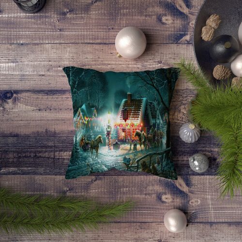 Stylish Cushion Cover, 43 x 43 cm, 50% Polyester & 50% Cotton | Digital Print, Machine Washable at 30°C | Perfect for Home Decor & Comfort