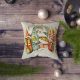 Stylish Cushion Cover, 43 x 43 cm, 50% Polyester & 50% Cotton | Digital Print, Machine Washable at 30°C | Perfect for Home Decor & Comfort