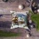Stylish Cushion Cover, 43 x 43 cm, 50% Polyester & 50% Cotton | Digital Print, Machine Washable at 30°C | Perfect for Home Decor & Comfort